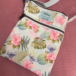 EUC Loungefly Stitch Floral Hawaiian Crossbody Bag